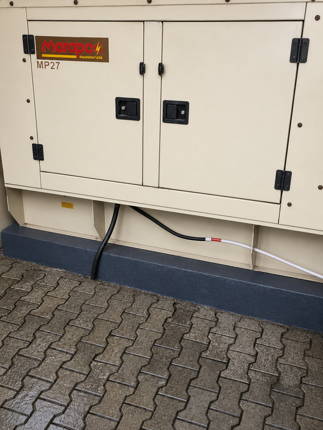 Gold 7 Residence backyard with power backup generator